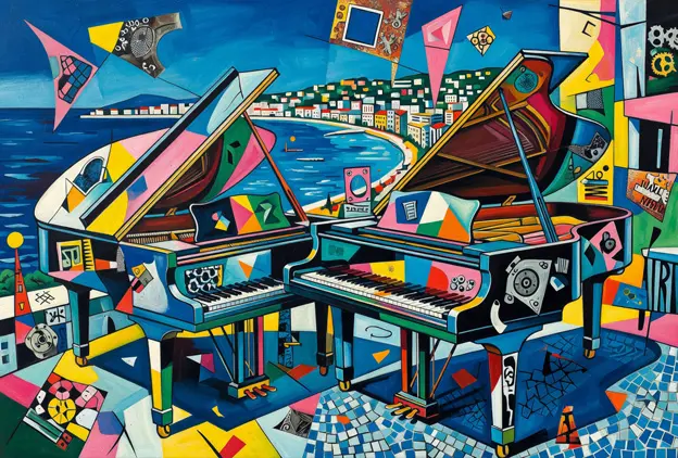Deux pianos, cinq pianistes pour la Fashion Week