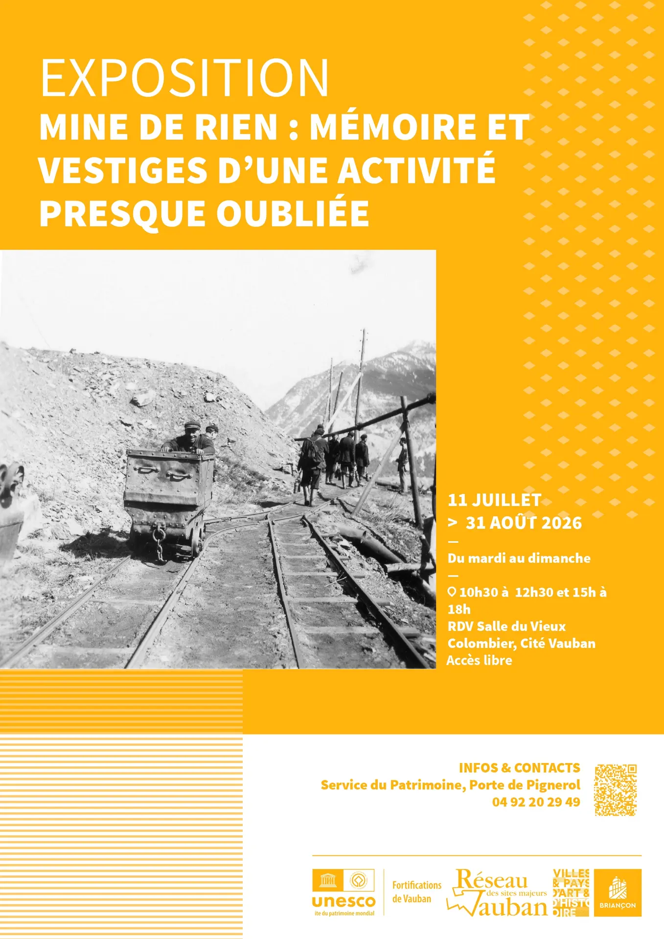 Journées européennes du patrimoine - Exposition: "Mine de rien, mémoire et vestiges d'une activité presque oubliée!"