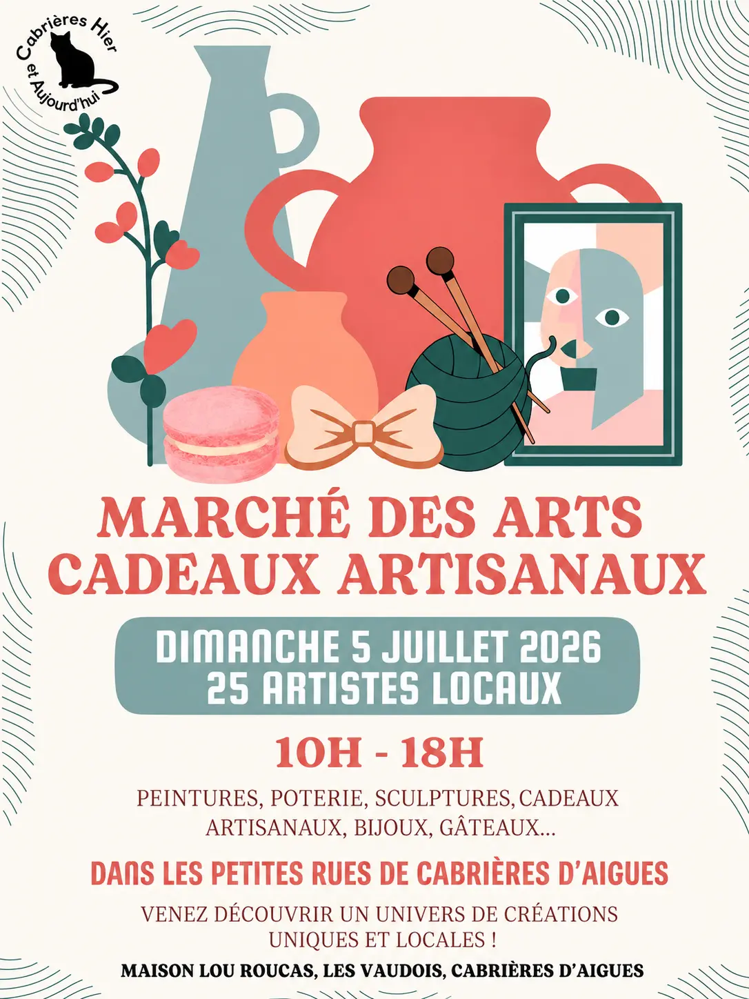 Marché des Arts, Cadeaux Artisanaux à Cabrières d'Aigues