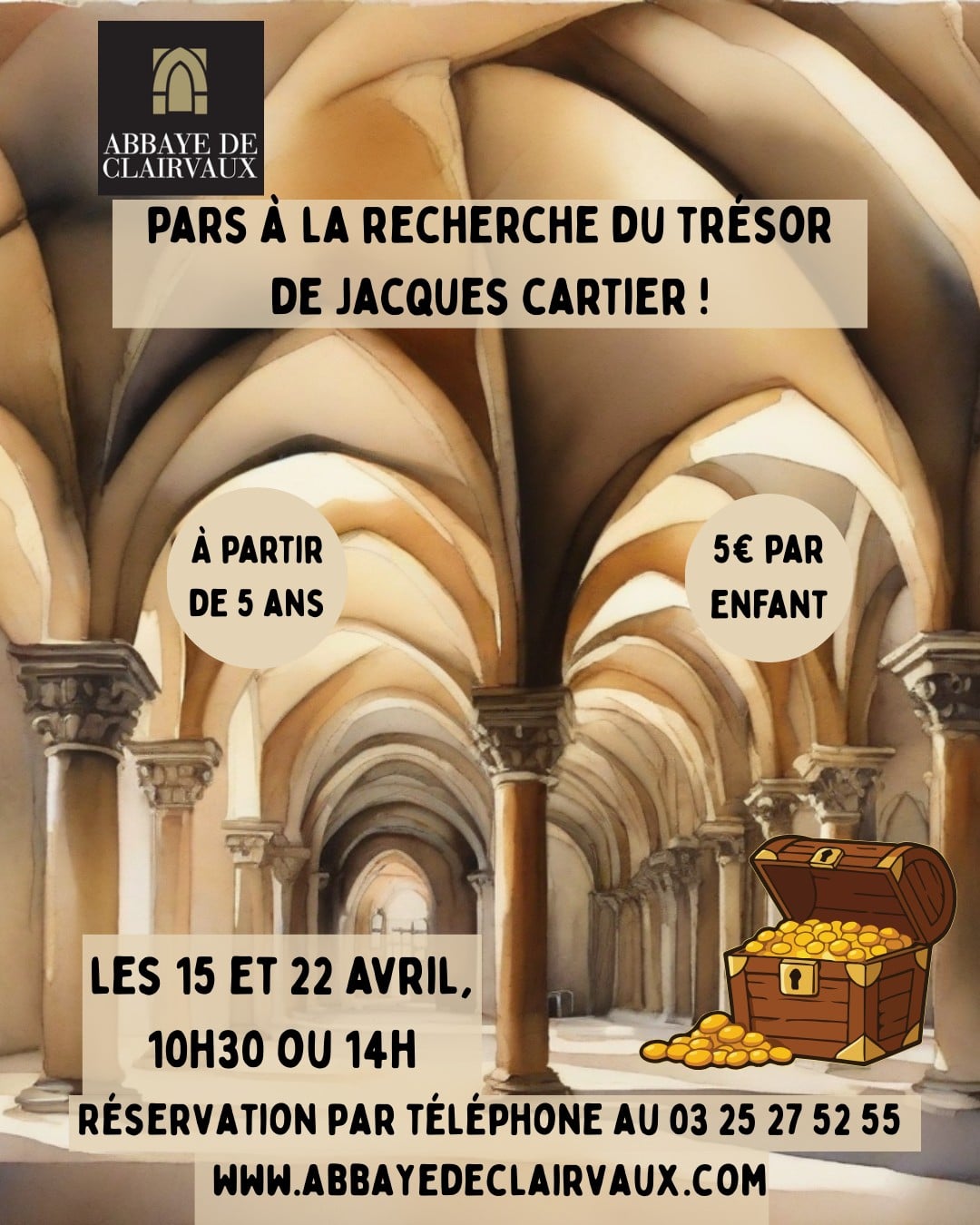 Ateliers des enfants à l'Abbaye de Clairvaux