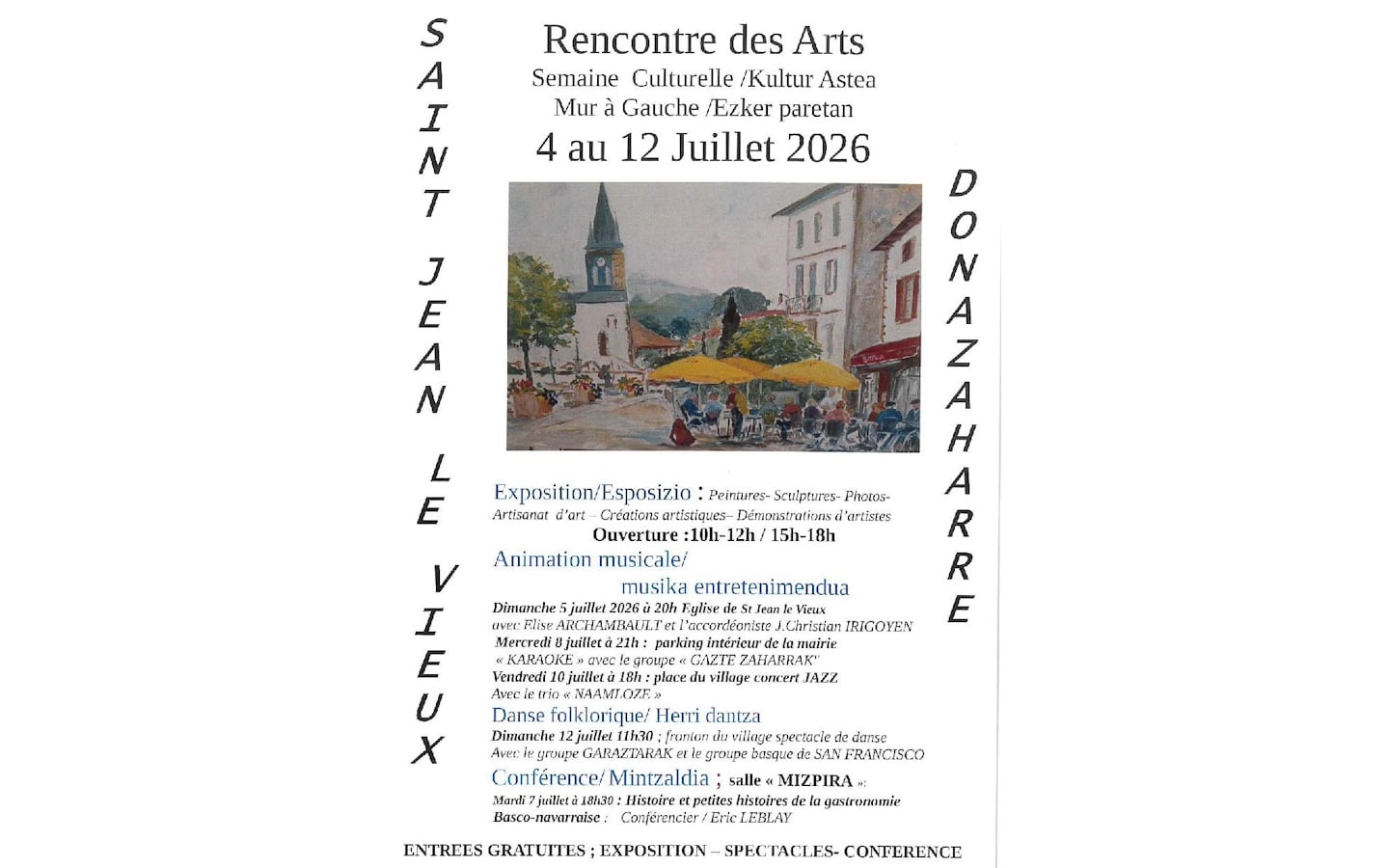 Rencontre des Arts : la soprano Elise Archambault et J.Christian Irigoyen à l'accordéon