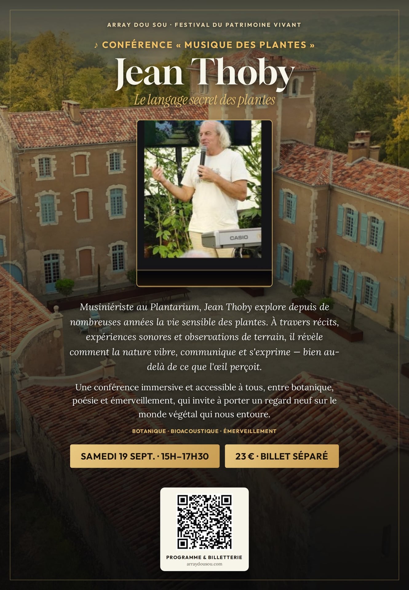 Conférence : Musique des Plantes de Jean Thoby