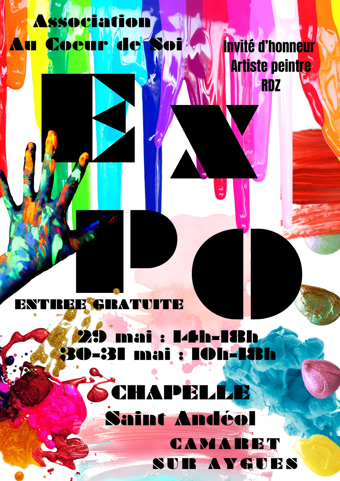 2ème Exposition Au coeur de Soi à la chapelle Saint Andéol