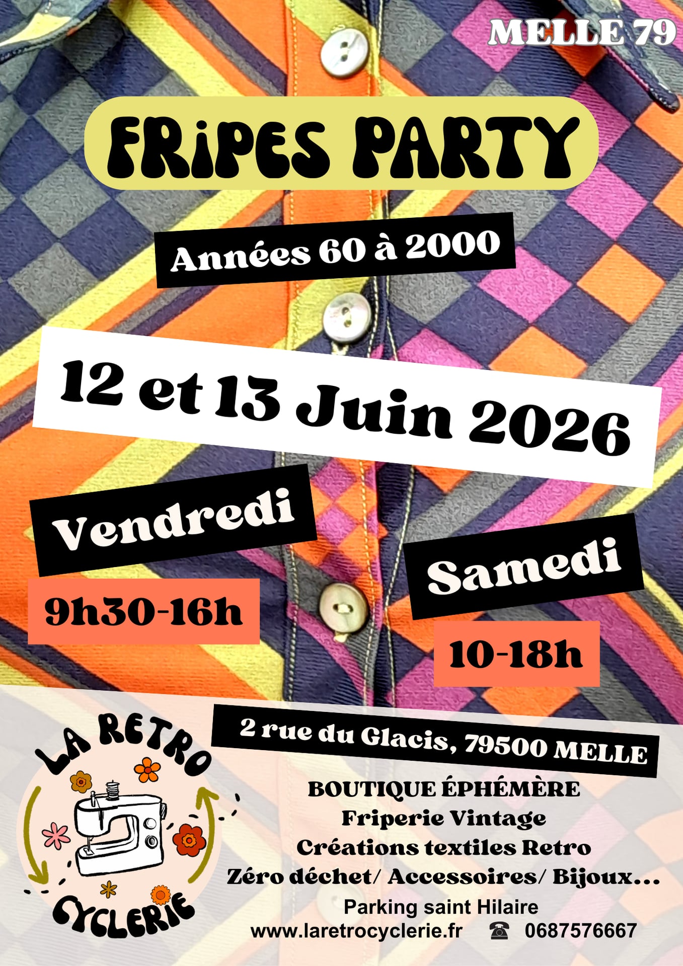Fripes party Années 60 à 2000