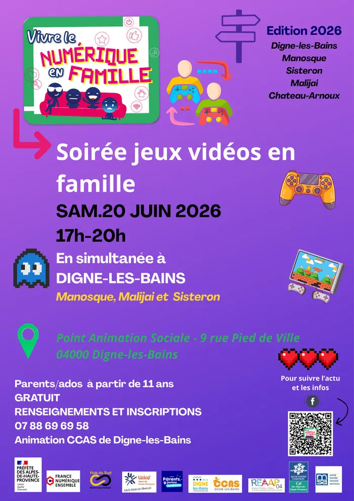 Soirée jeux vidéo en famille