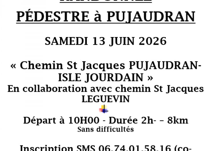 Randonnée pédestre à Pujaudran