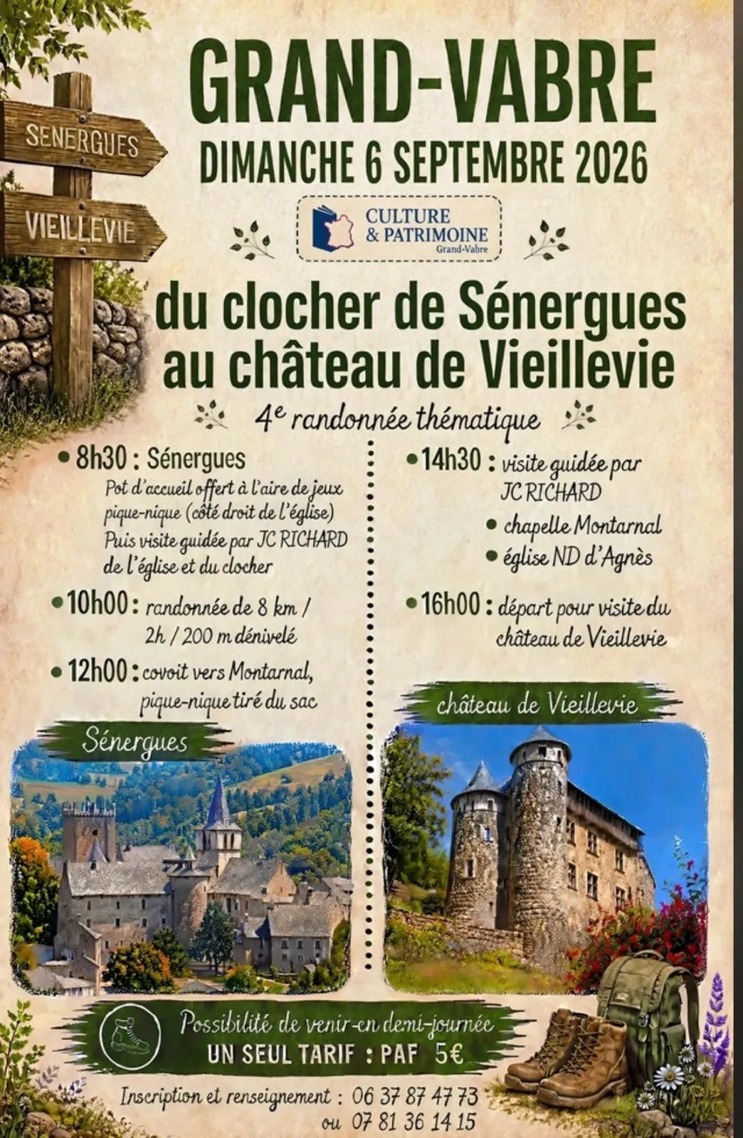 Randonnée thématique Sénergues et Viellevie