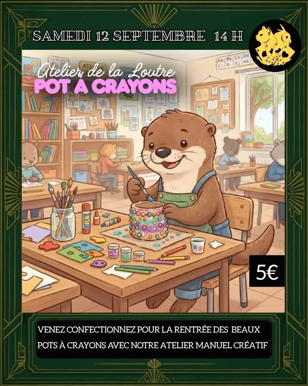 Atelier manuel / atelier créatif pot à crayons