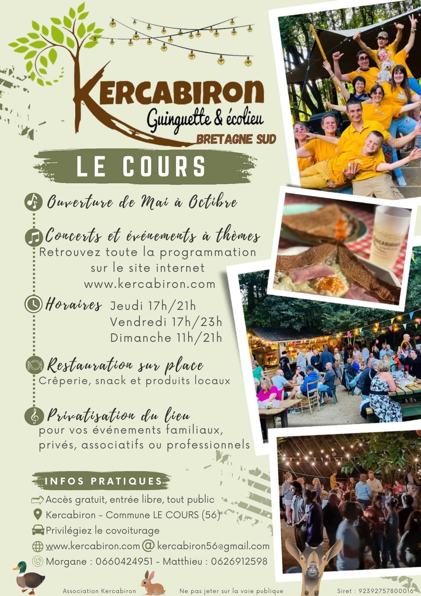 Ouverture de Kercabiron - Guinguette & écolieu
