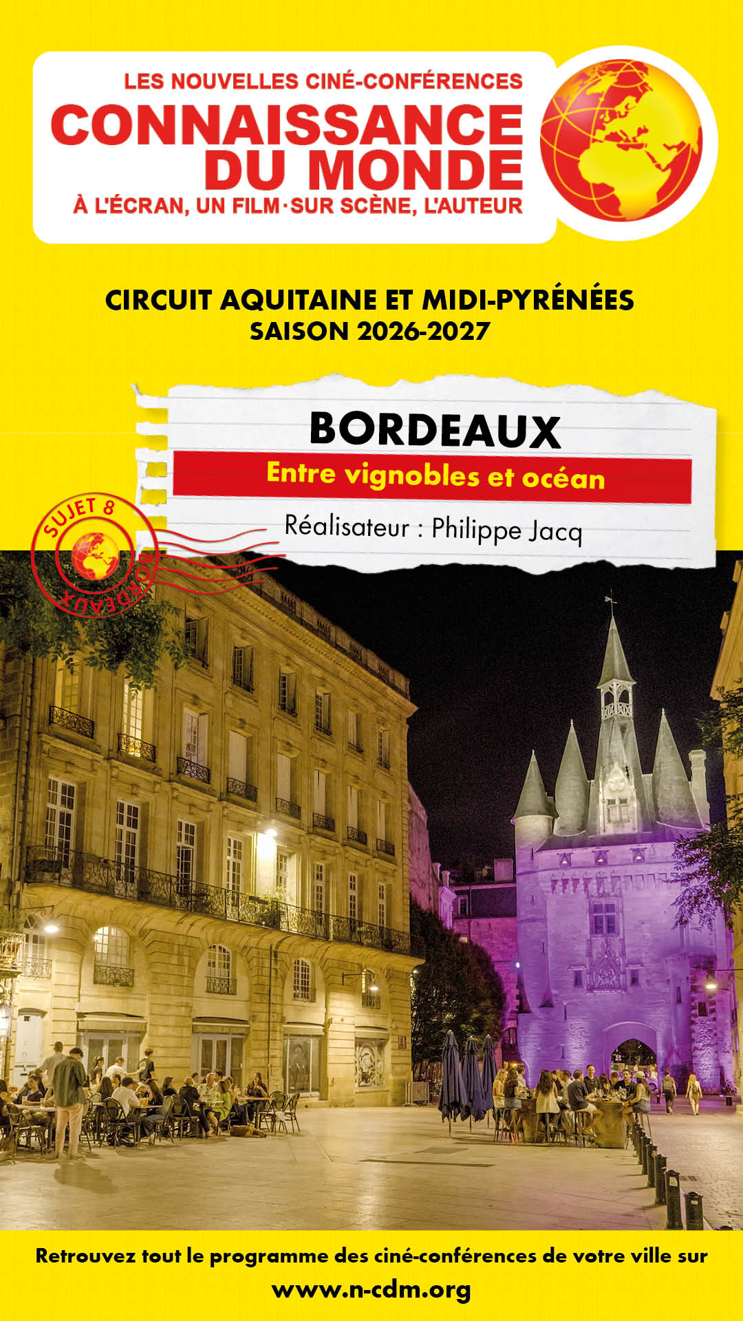 Ciné-conférence Connaissance du monde - Bordeaux Gironde