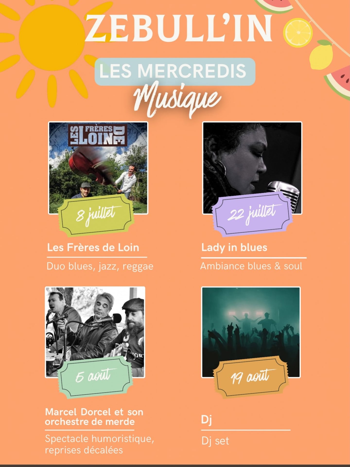 Les mercredis musique de Zebull'in