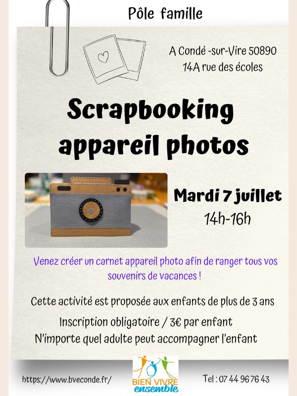 Scrapbooking appareil photo