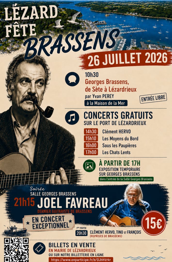 Lézard fête Brassens