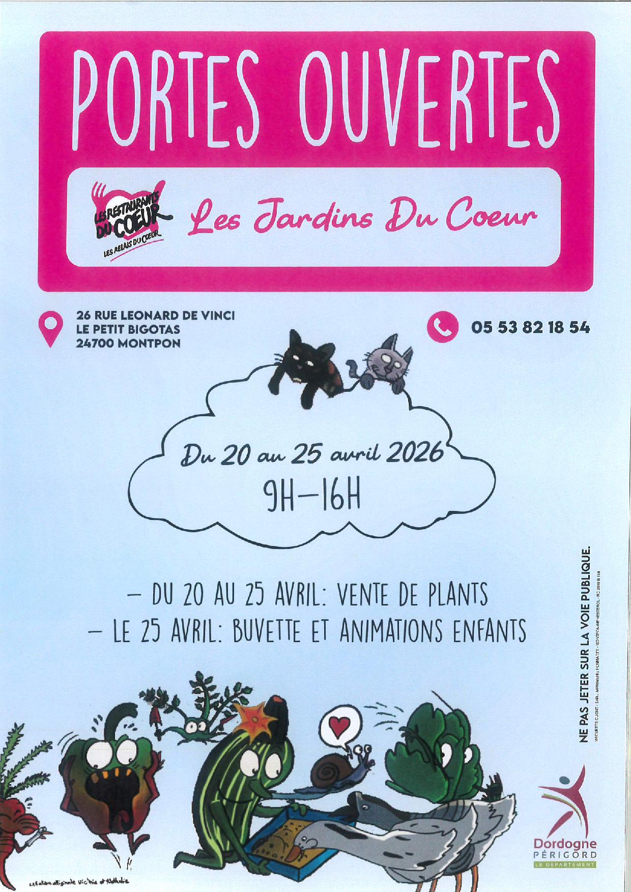 Portes ouvertes aux jardins du coeur