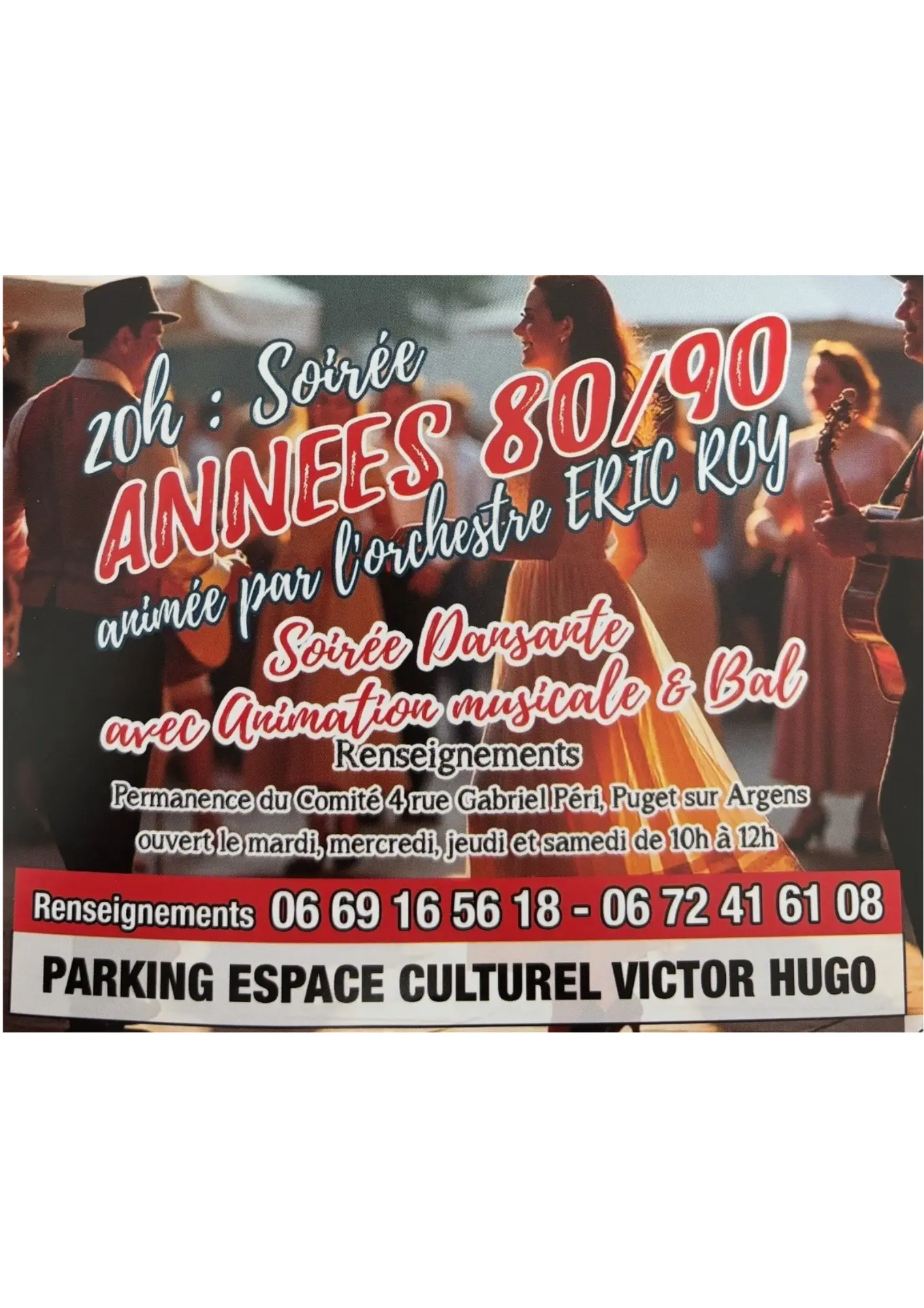 Soirée Années 80/90