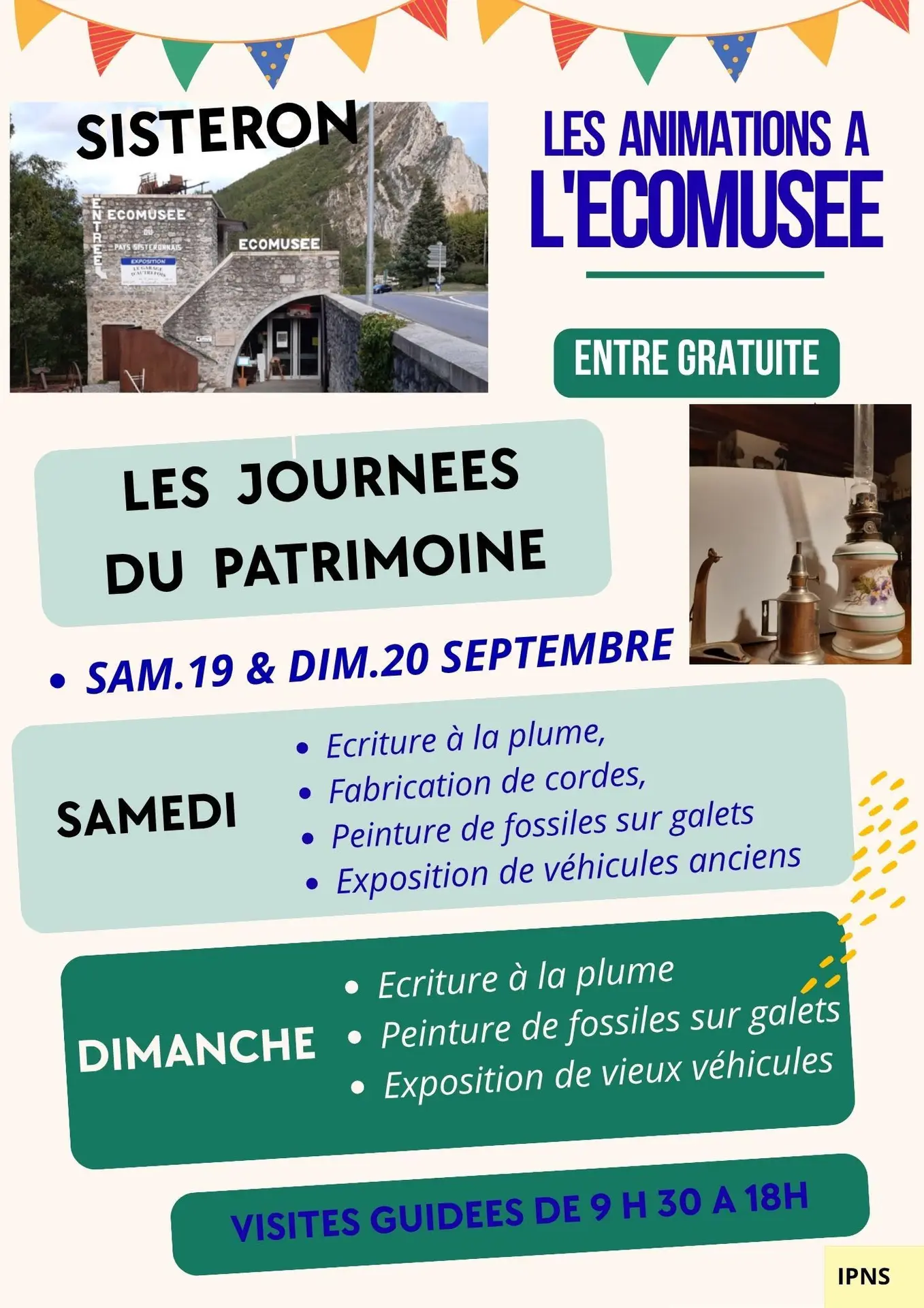 Journées Européennes du Patrimoine : ateliers à l'écomusée du terroir