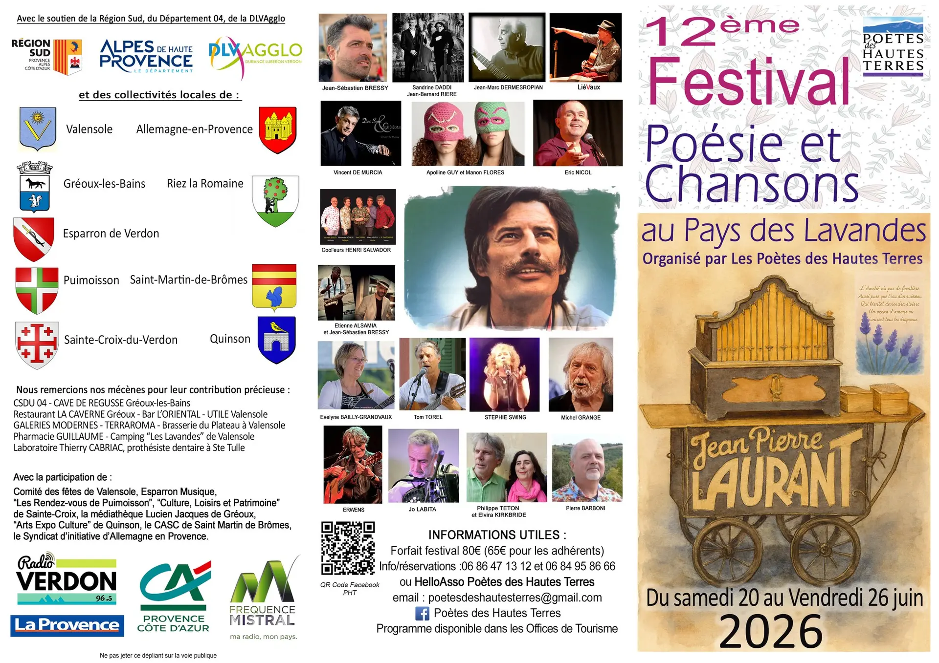Poésie et chansons au pays des lavandes