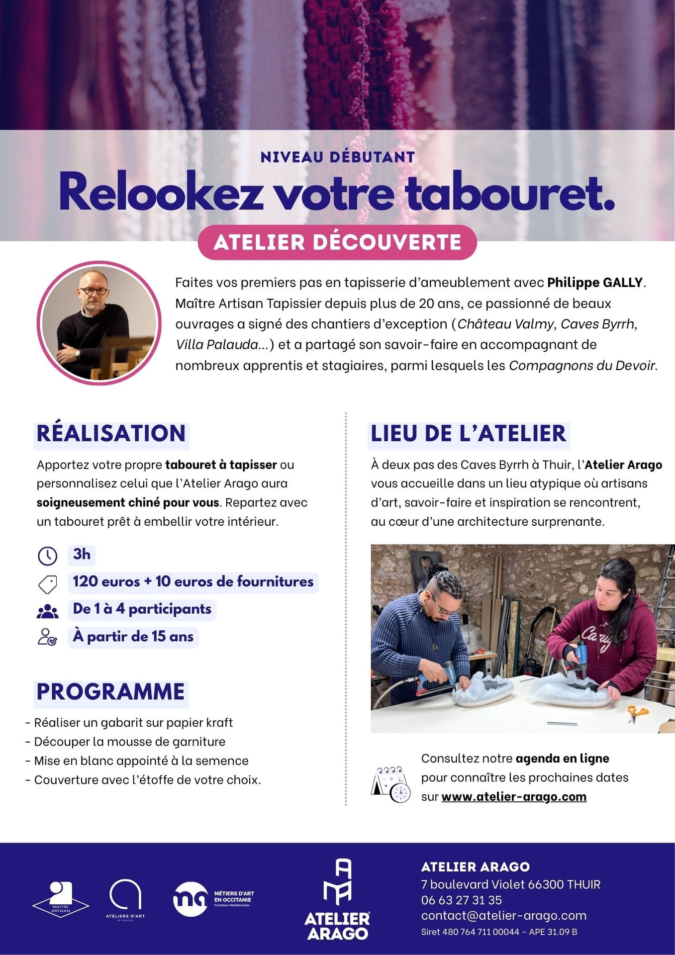 ATELIER RELOOKEZ VOTRE TABOURET