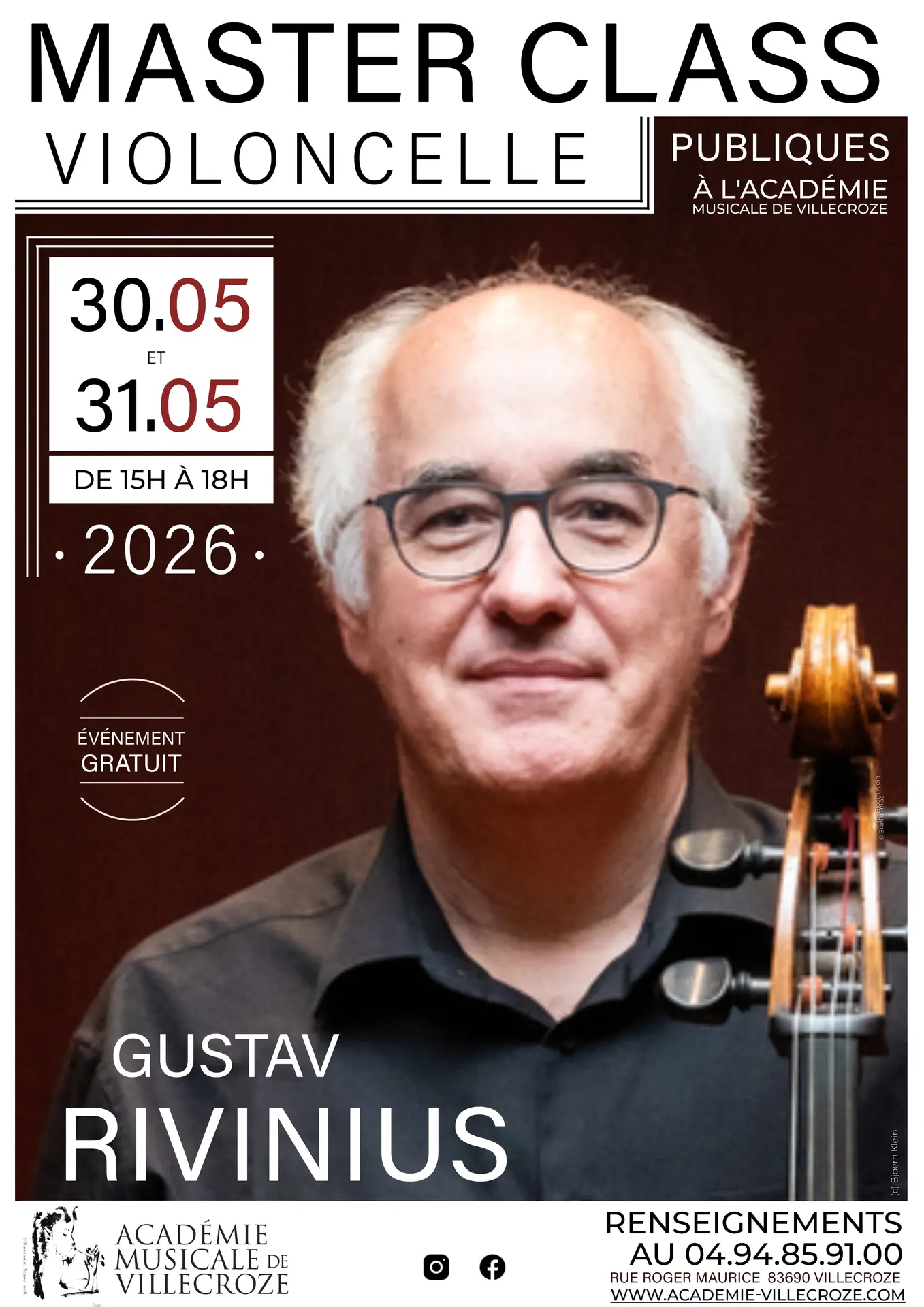 Master class publiques Violoncelle
