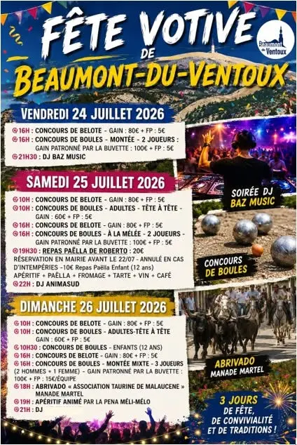 Fête votive Beaumont-du-Ventoux