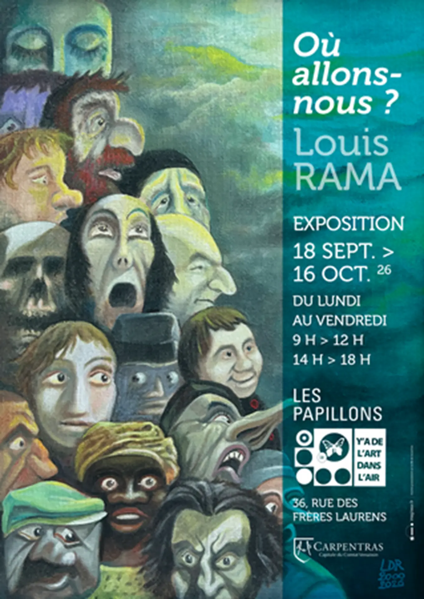 Exposition de dessins et peintures Louis Rama