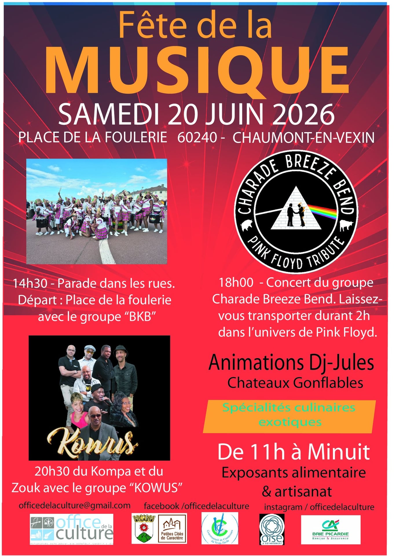 Fête de la Musique et Marché divers et exotiques 2026