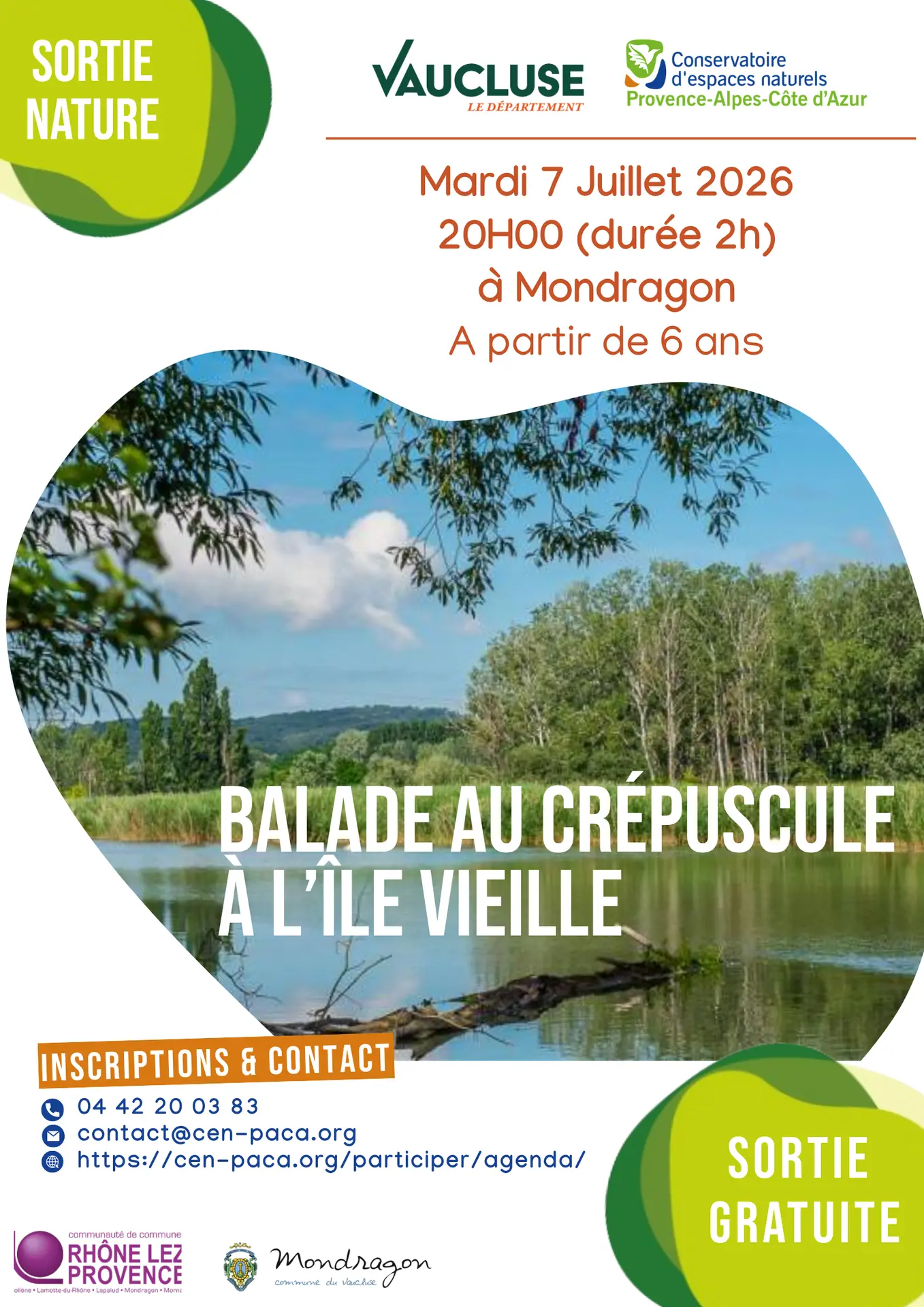 Balade au crépuscule à l'île vieille