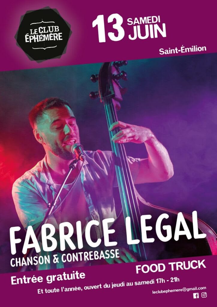 Le Club Éphémère : Concert de Fabrice Legal