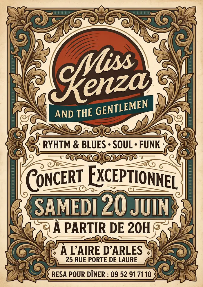 Miss Kenza & the gentlemen à l'Aire d'Arles