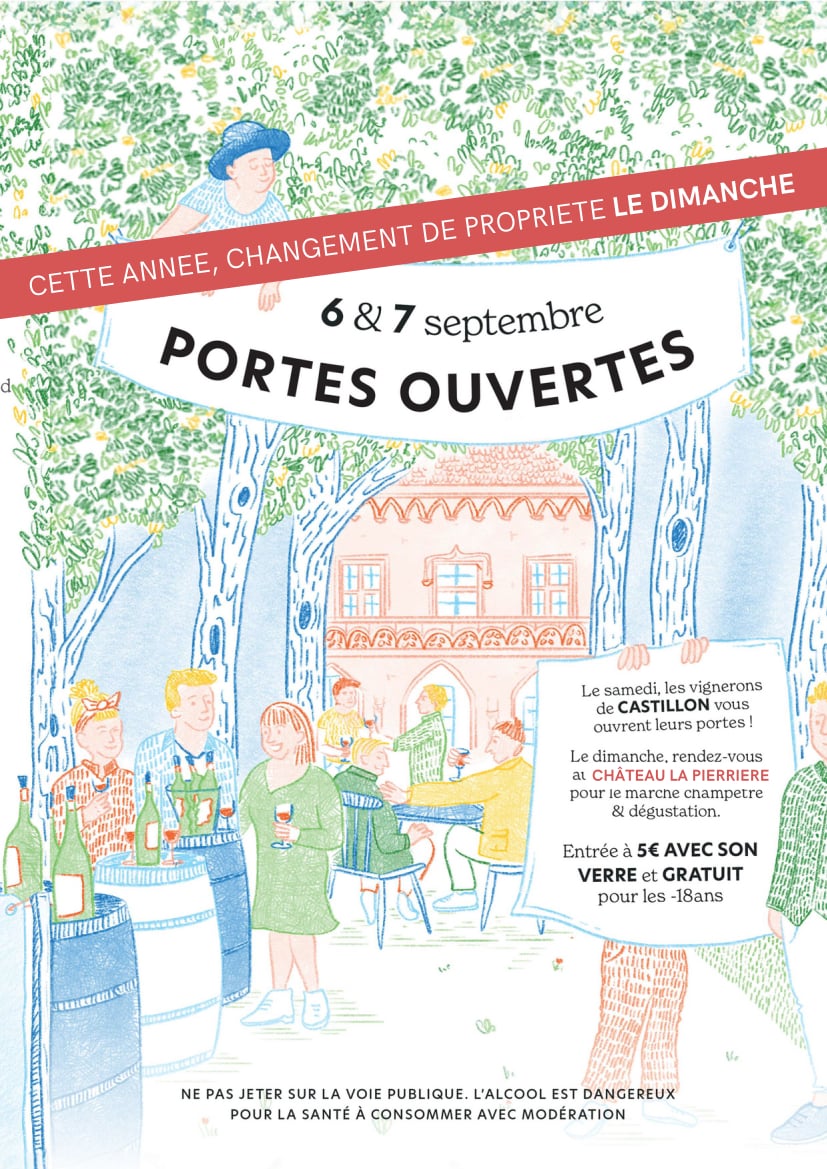 Portes Ouvertes Castillon Côtes de Bordeaux (Dimanche 7 Septembre)