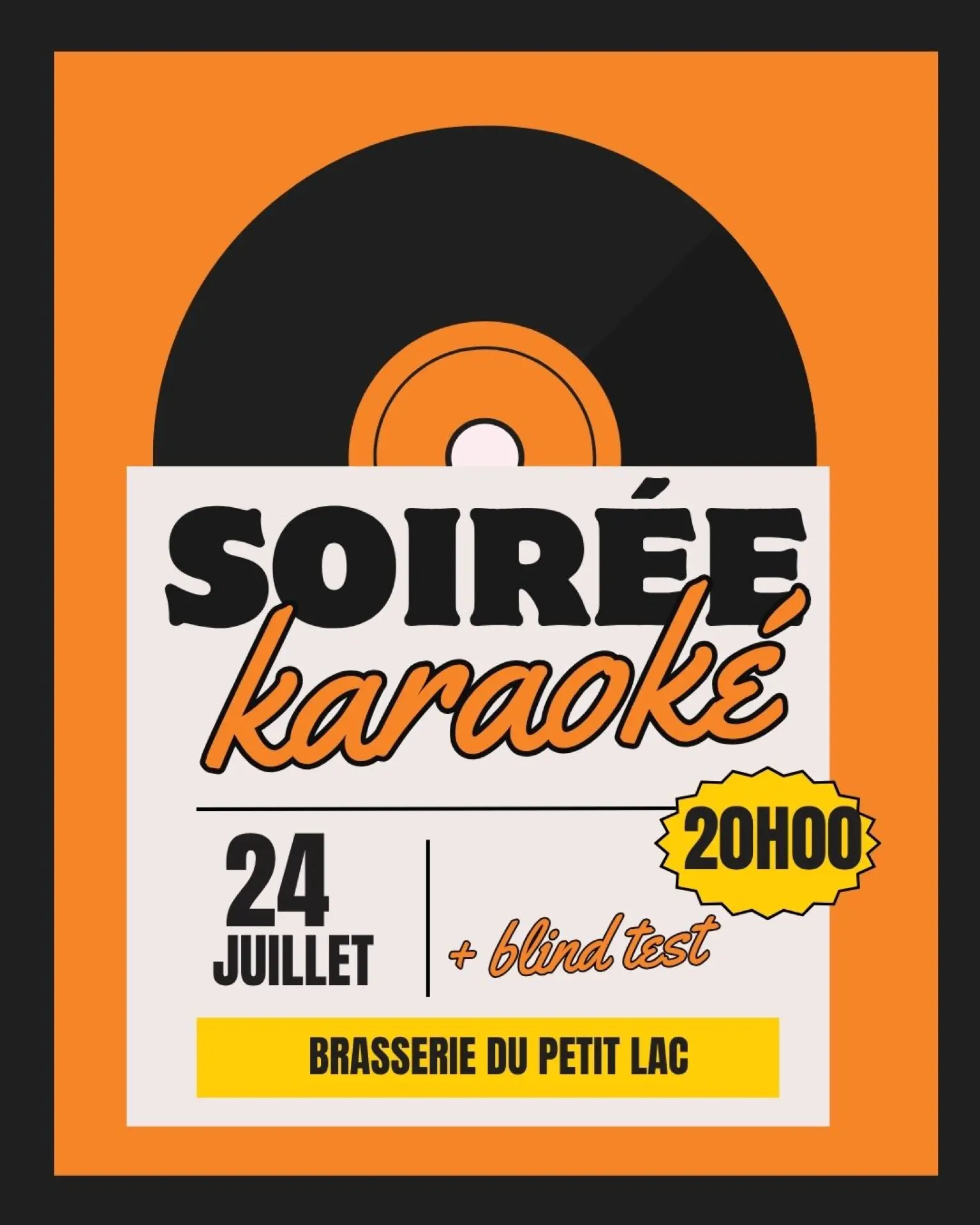 Soirée Blind Test et Karaoké à la Brasserie du Petit Lac !