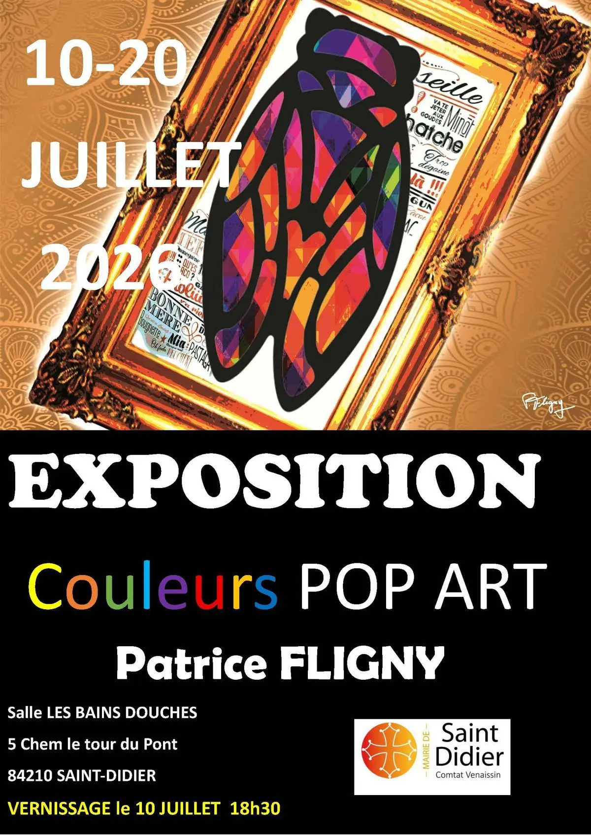 Exposition 'Couleurs pop art' de Patrice Fligny