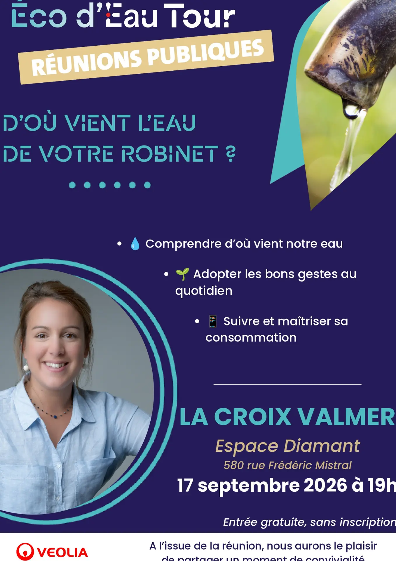 Réunion publique d'information : D'où vient l'eau du robinet ?