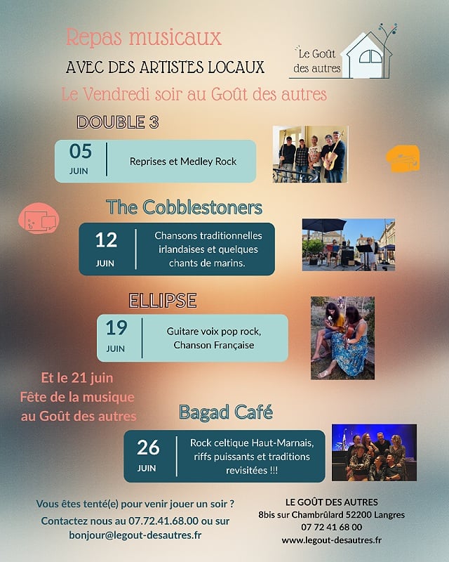 Repas musicaux - Bagad Café