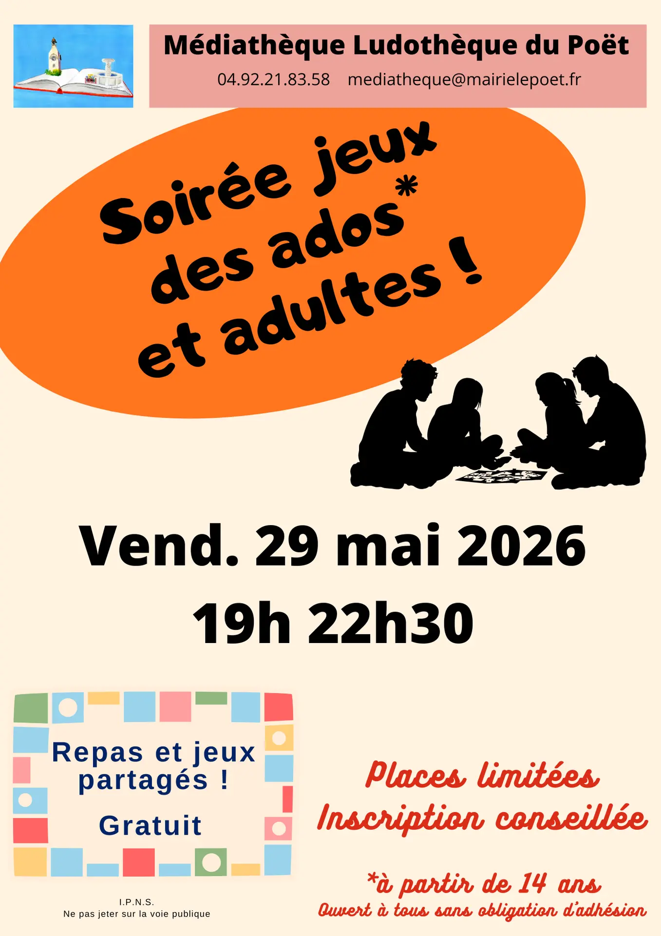 Soirée jeux ados adultes