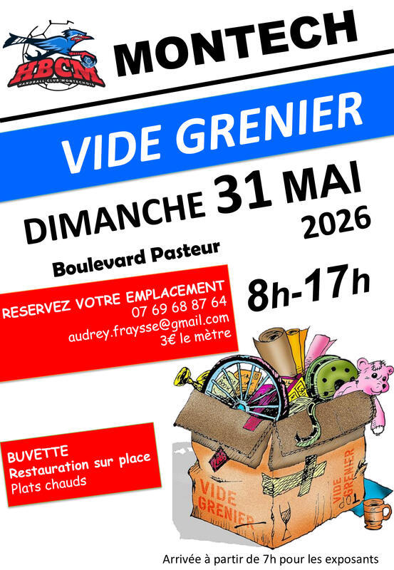 Vide grenier du handball club de montech