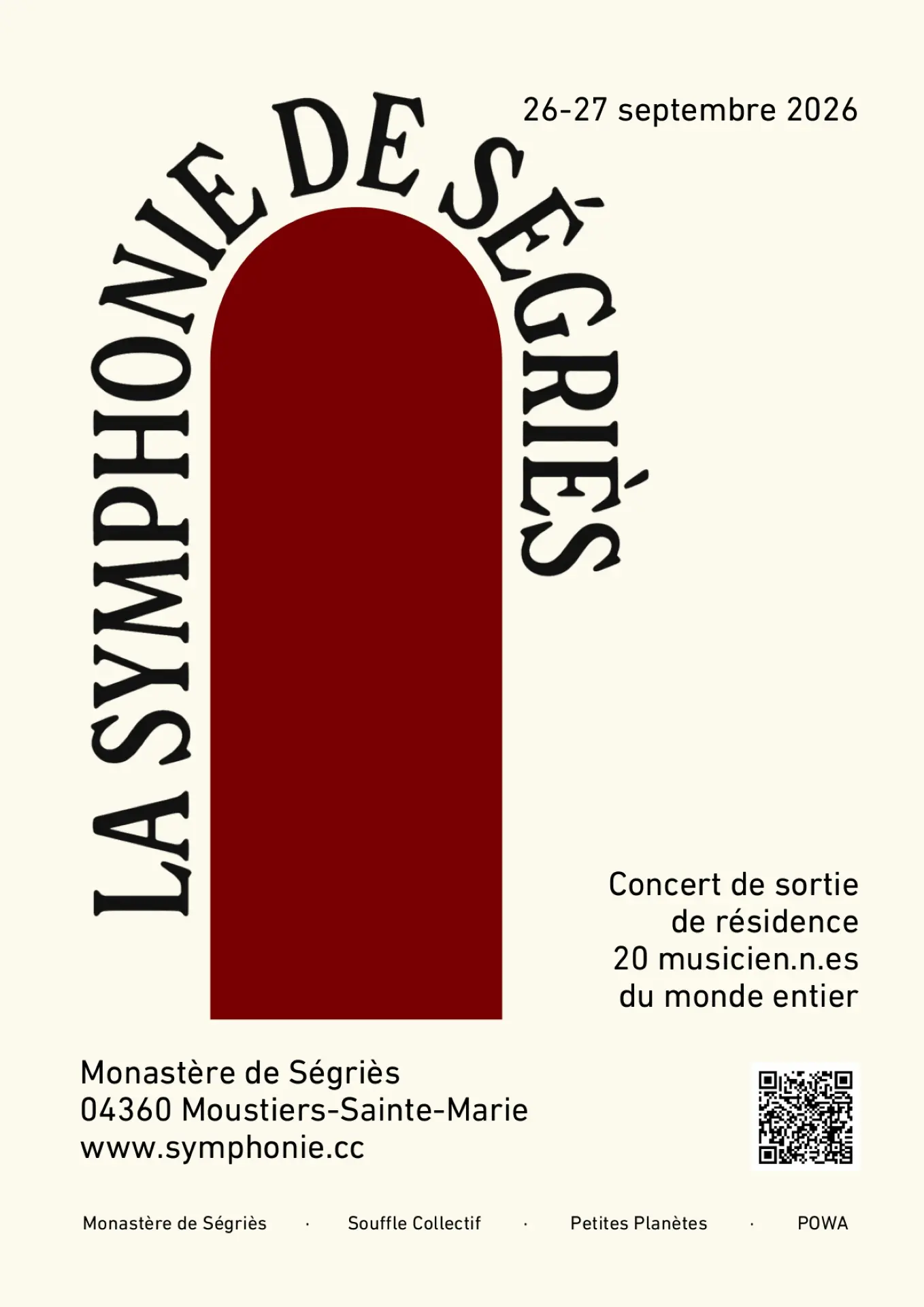 Concert de sortie de résidence au monastère de Ségriès : la Symphonie de Ségriès