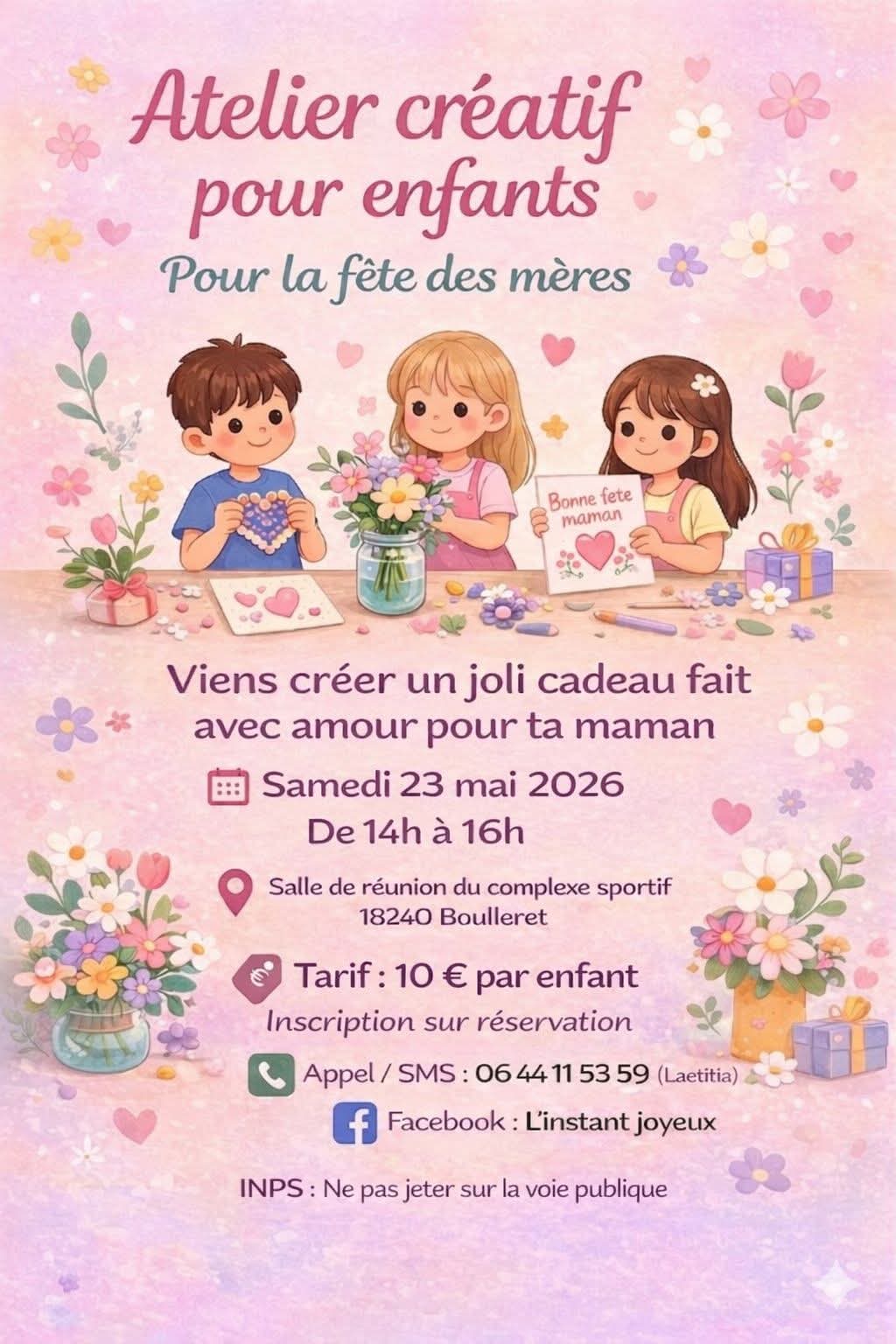 Atelier créatif pour la fête des Mères