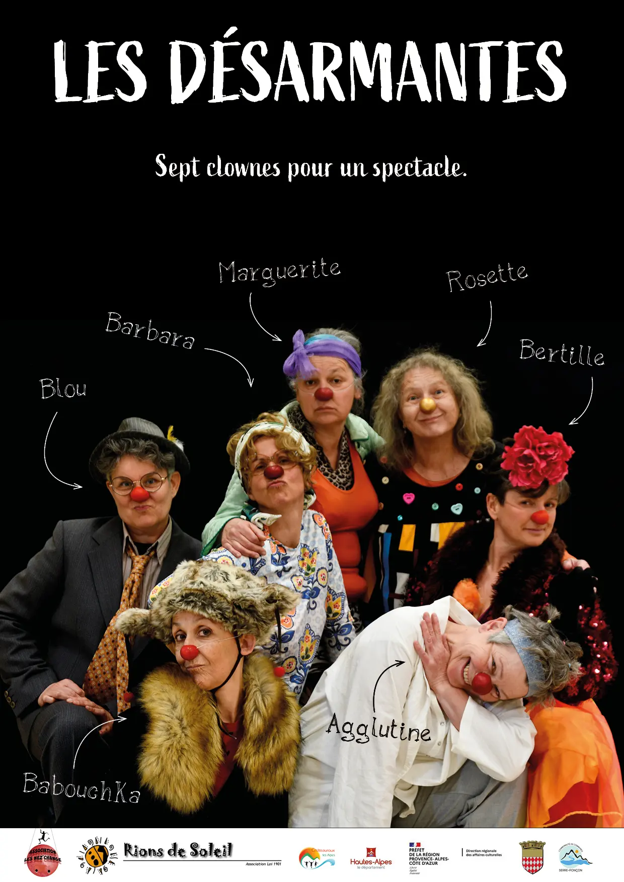 Spectacle 7 clown pour un cabaret : Les Désarmantes