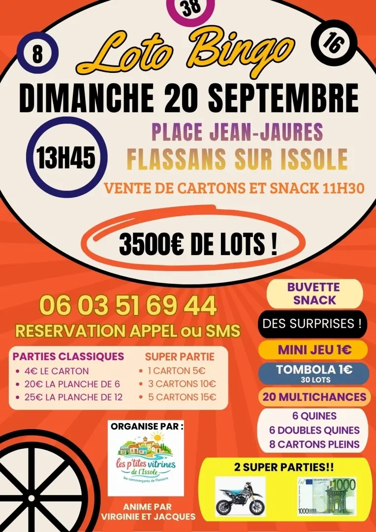 Loto bingo à Flassans