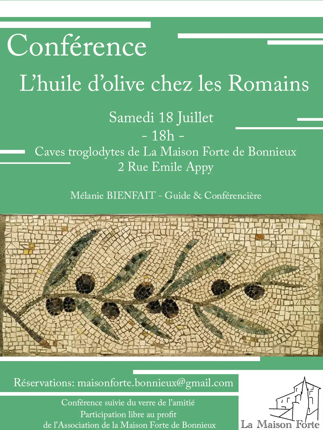 Conférence "L'huile d'Olive chez les Romains"