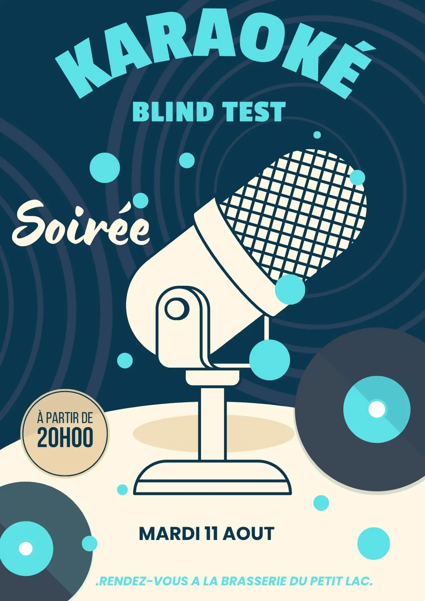 Soirée Blind Test et Karaoké à la Brasserie du Petit Lac !