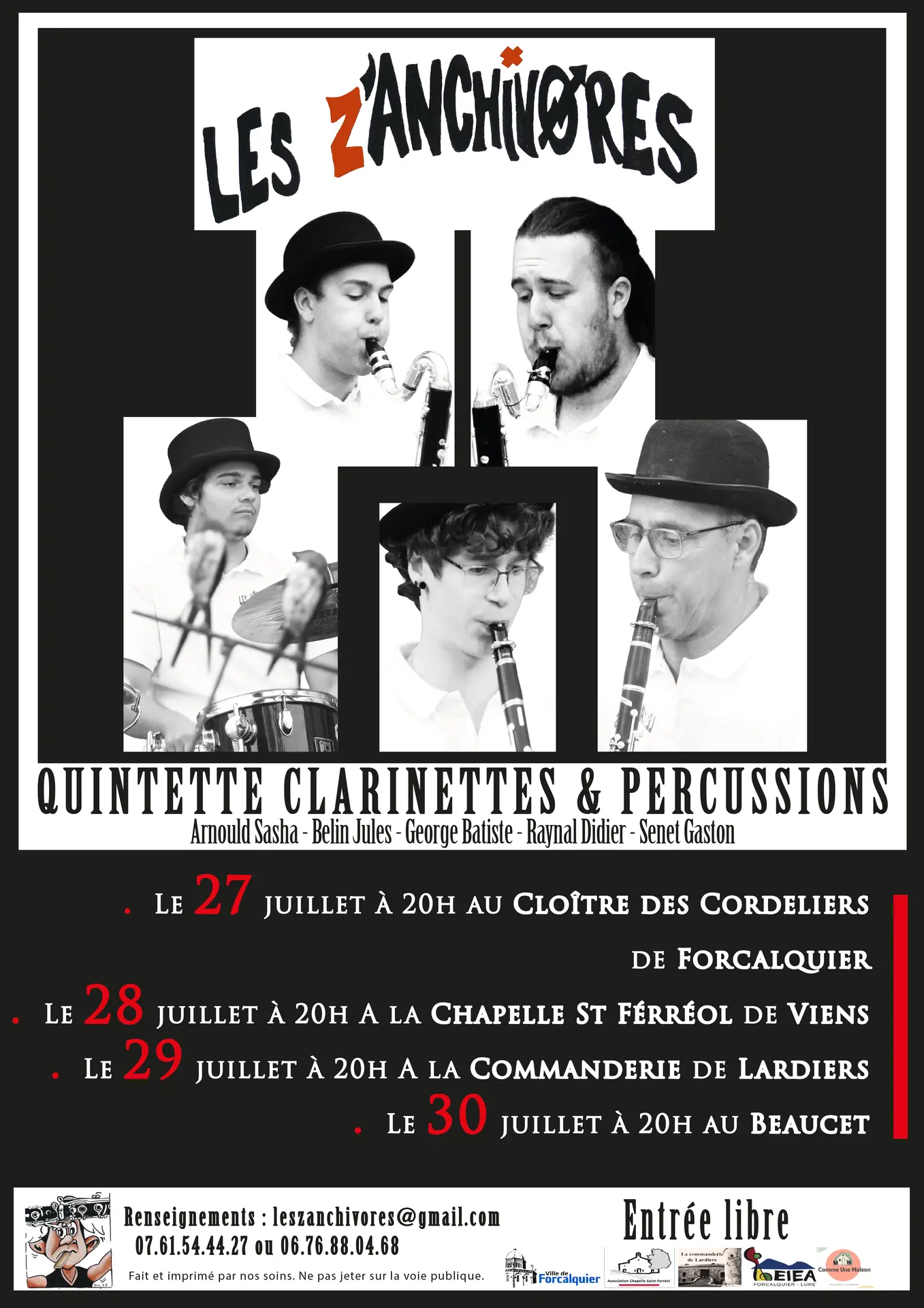 Les Z'Anchivores en concert