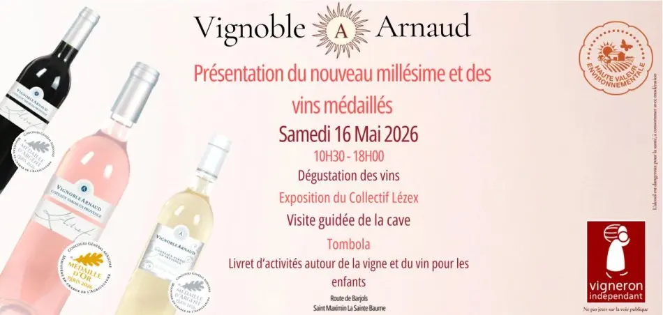 Dégustation de vins : Présentation du millésime et des vins médaillés
