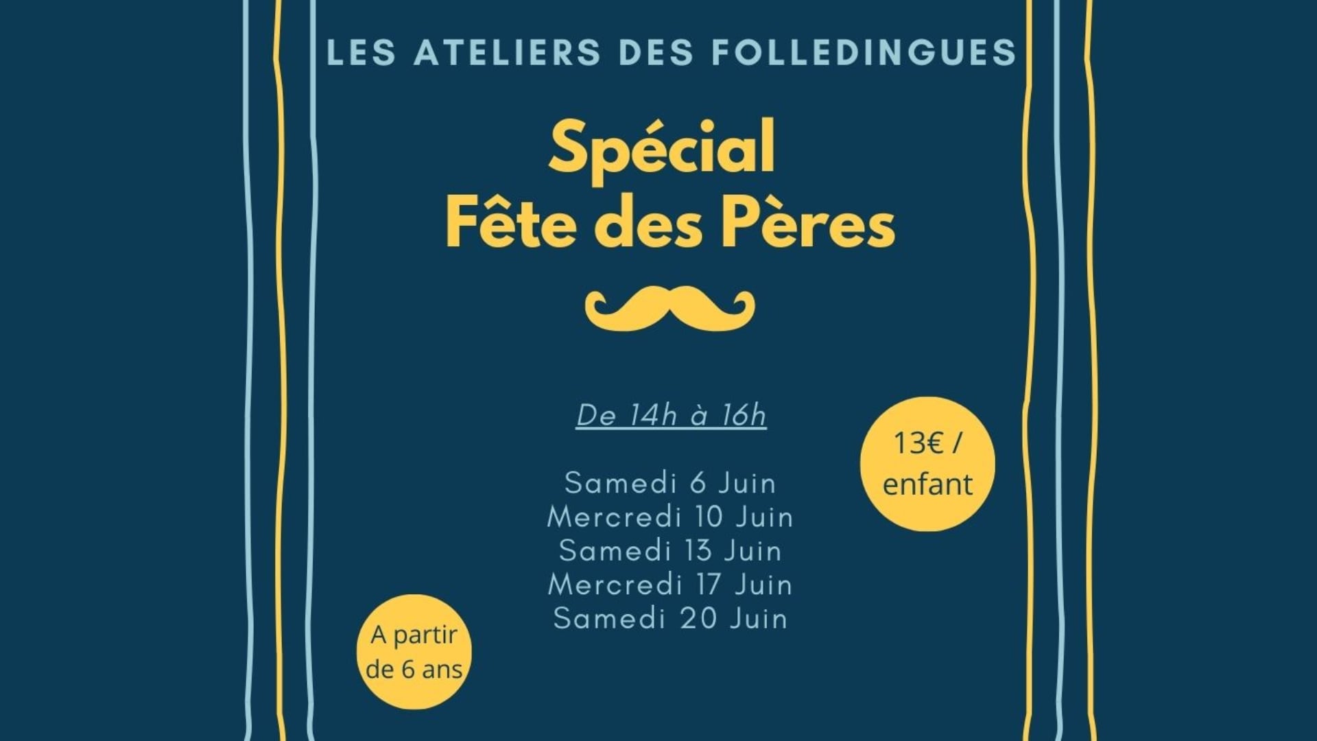 Ateliers Les Folledingues : Spécial Fête des Pères