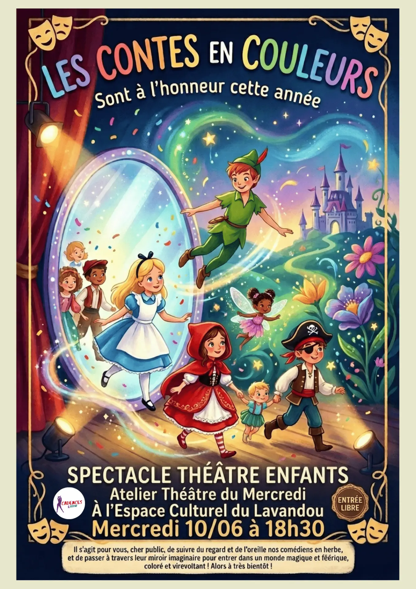 Spectacle de théâtre pour enfants - Les contes en couleurs