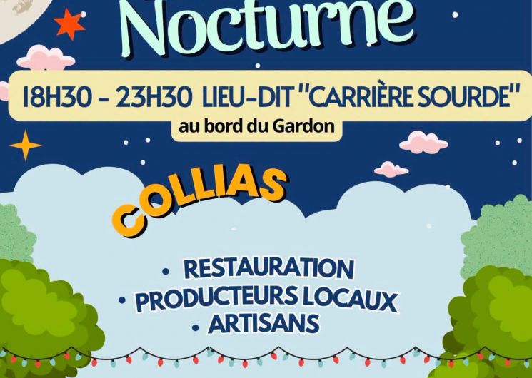 Marché Nocturne au bord du Gardon