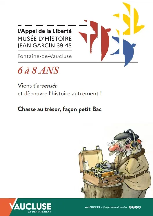 Visite avec un livret jeux, 6 à 12 ans !