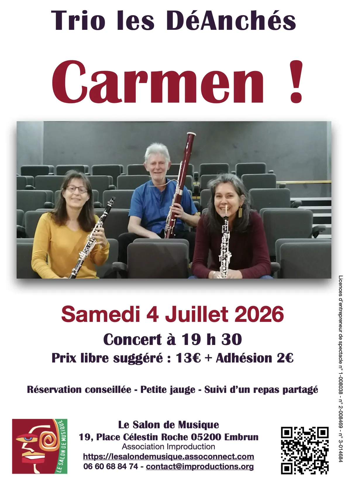 Carmen ! Par le trio les DéAnchès