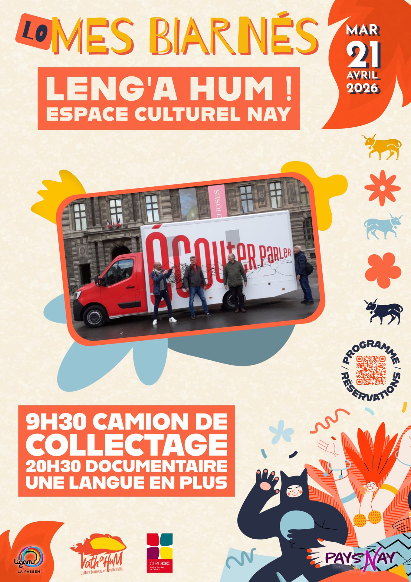 LENG'A HUM! Camion de collectage et projection documentaire
